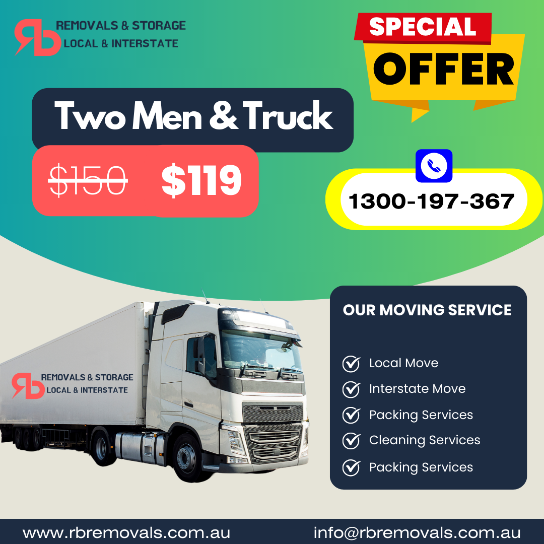 RB Removals 2 mens and truck Offer
